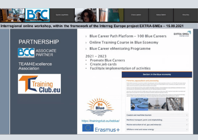 Erasmus projects for sustainable Blue economy